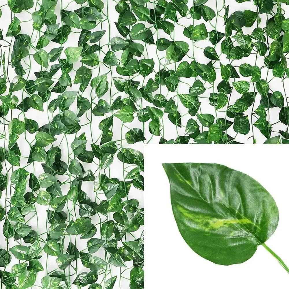 Kit Planta Trepadeira Artificial Jiboia 12 Metros