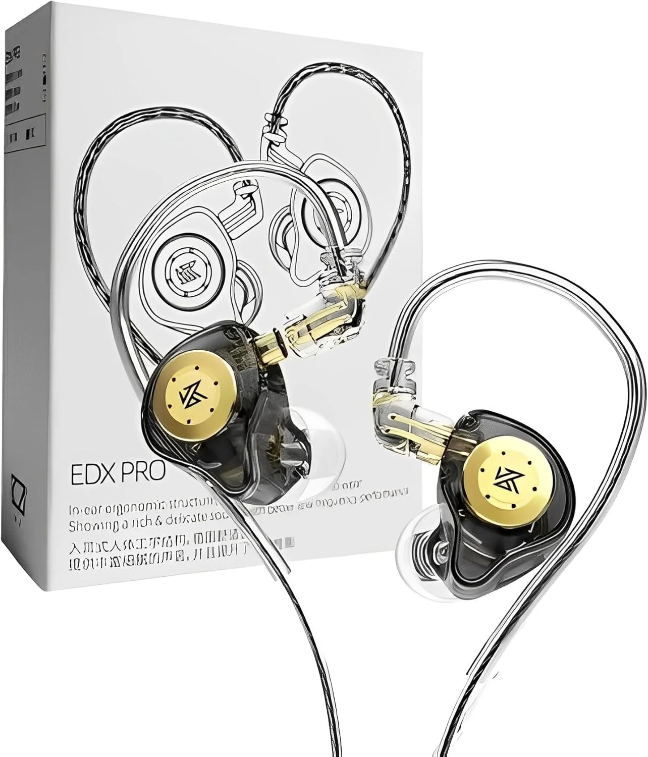 KZ EDX Profissional Intra-auricular com Cabo Destacável